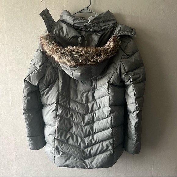 Eddie Bauer Grey Down Puffer Jacket Size XL - Picture 10 of 12